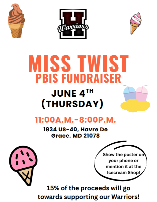 Miss Twist PBIS Fundraiser