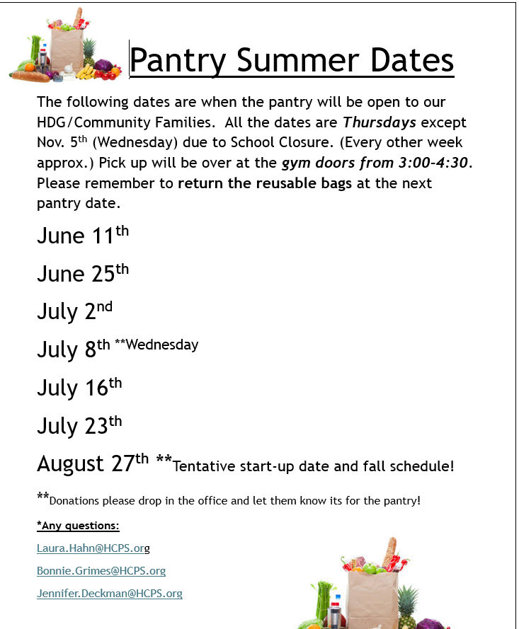 Pantry Summer Dates
