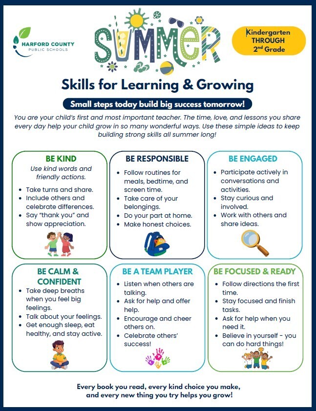 Summer Skills for Learning and Growing