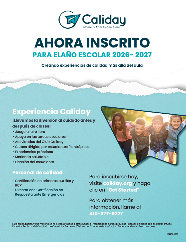 Enrollment Info Spanish 