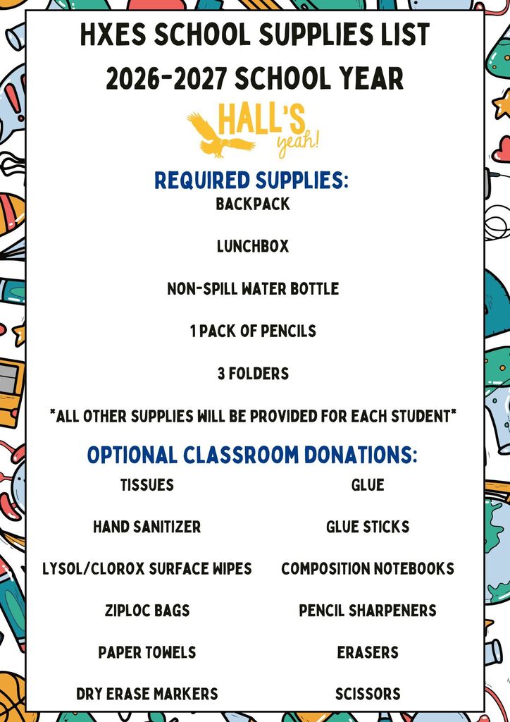 call school for school supplies list