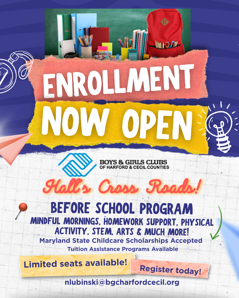 contact ms. nicole for information regarding before school care: nlubinski@bgcharfordcecil.org