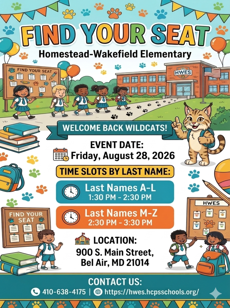 Find your seat on 8/28 from 1:30-3:30
