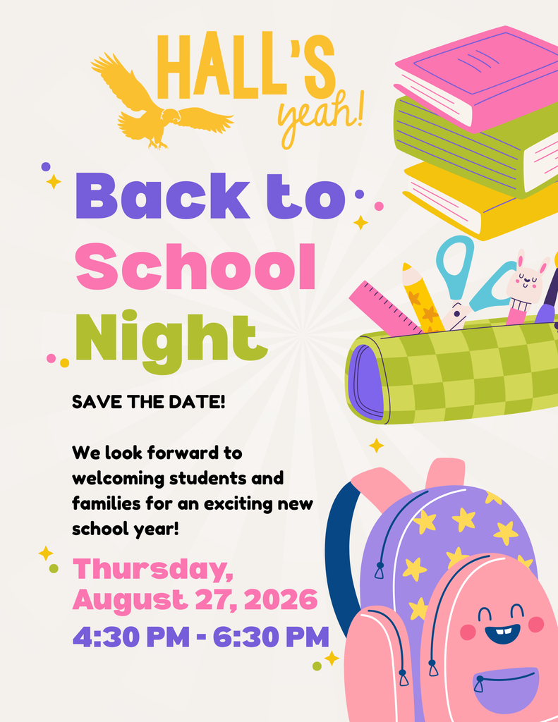 back to school night august 27 from 4:30-6:30 PM