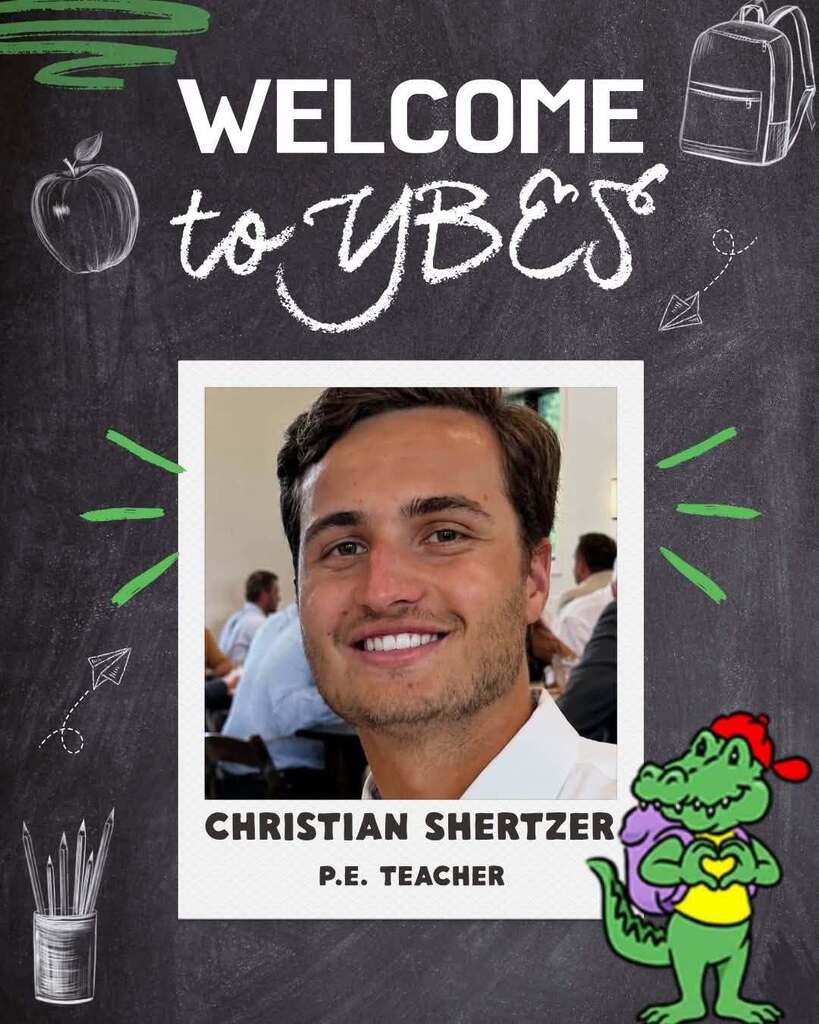 Portrait of Christian Shertzer joining the Youth’s Benefit Elementary School staff for the 2026–2027 school year.