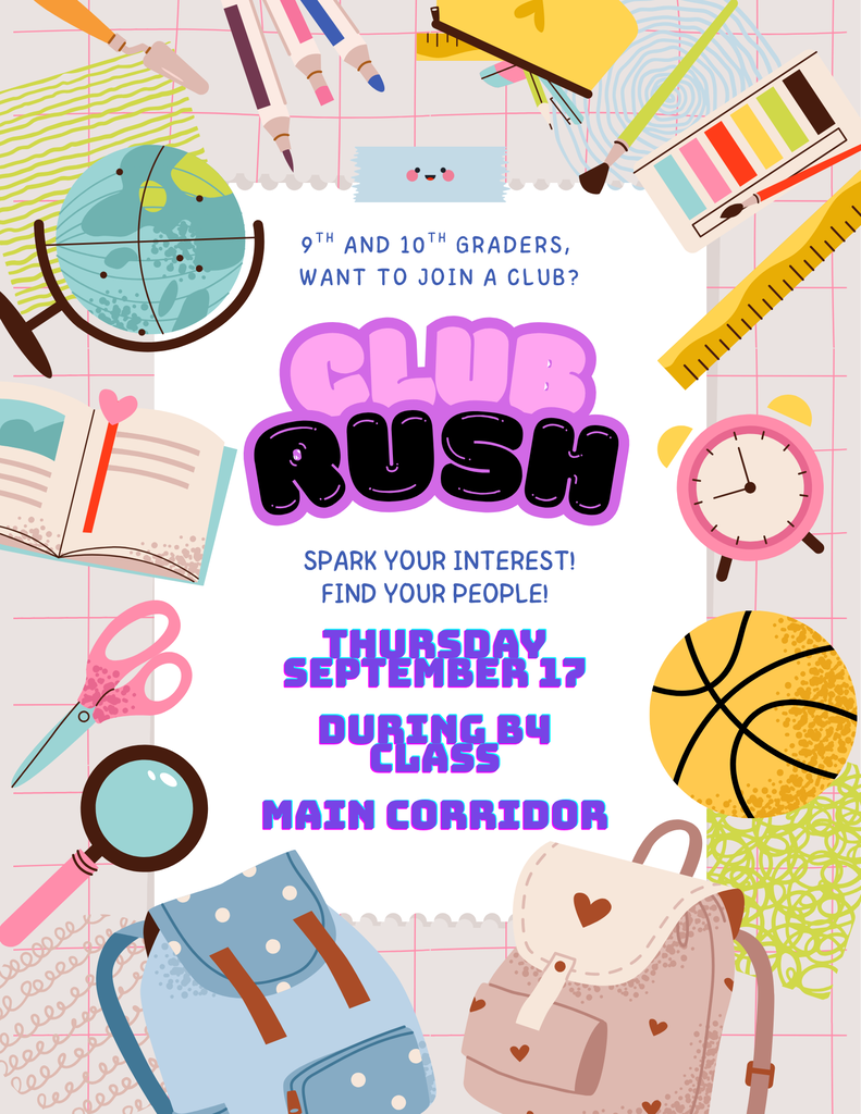 Club Rush Thursday September 27th
