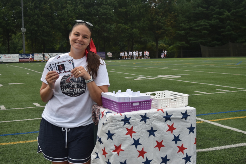 Students participating in the Laps of Legacy event at FHS!