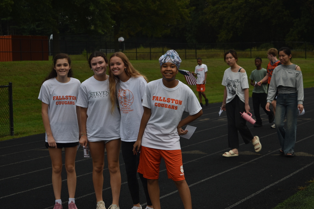 Students participating in the Laps of Legacy event at FHS!