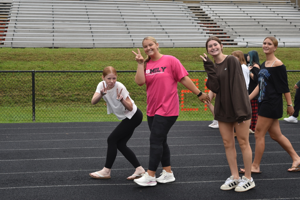 Students participating in the Laps of Legacy event at FHS!