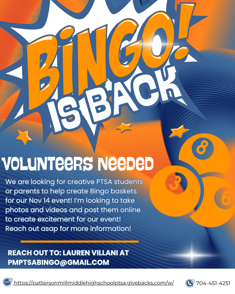 Volunteers needed for this year Bingo Night!