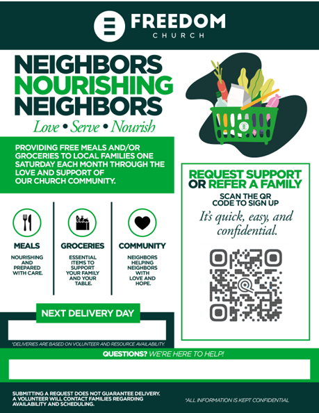 Freedom Church Food Resources