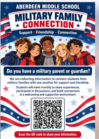 Flyer is red white and blue