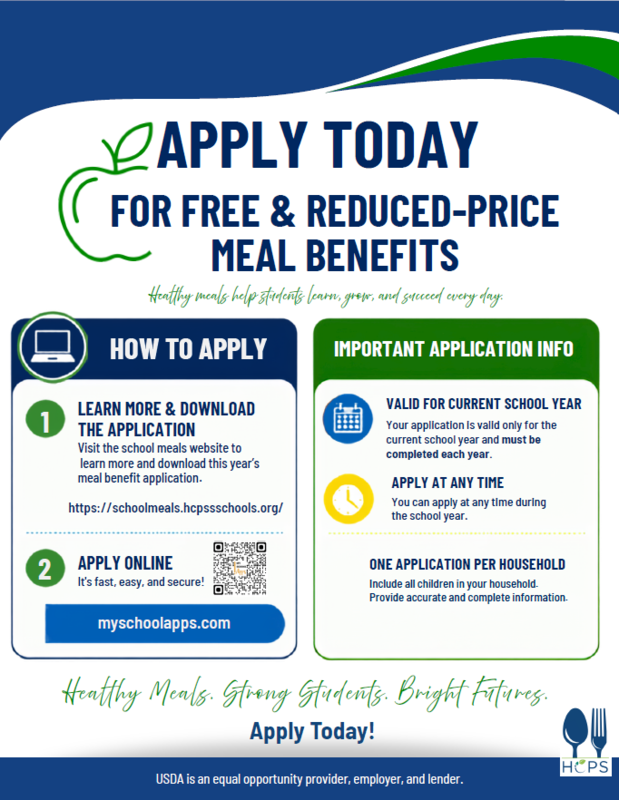 Free & Reduced-Price Meal Benefits Flyer  Image
