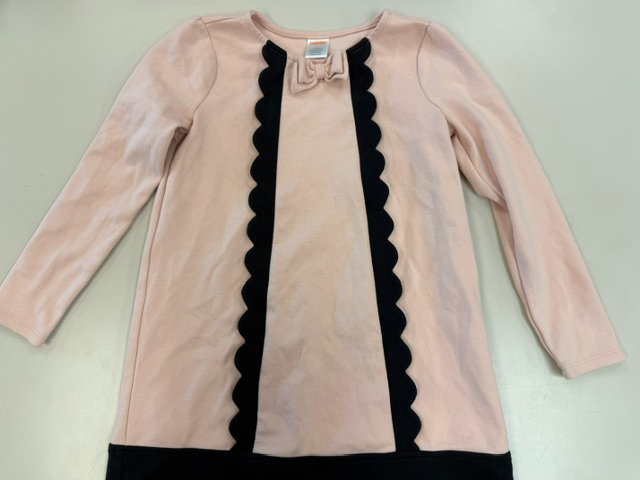 Jumping bean pink and black dress