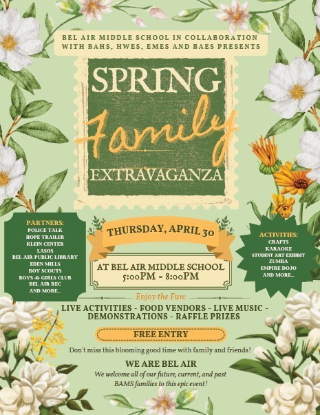 Spring Family Extravaganza 2026 Flyer
