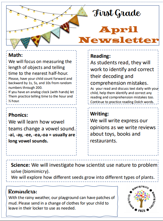 first grade news