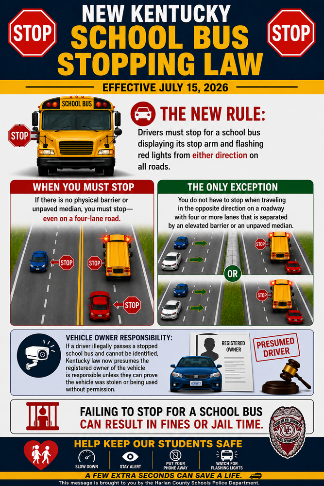 New Kentucky School Bus Law explained.