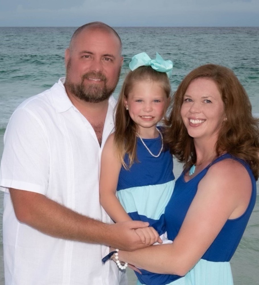 Needham Saylor and his wife, Heather, have one daughter, Ariea.
