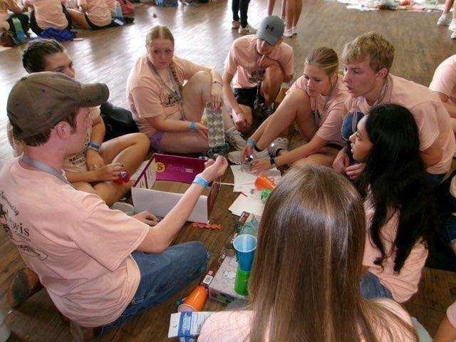Team building skills are a large part of the HOBY seminar. 