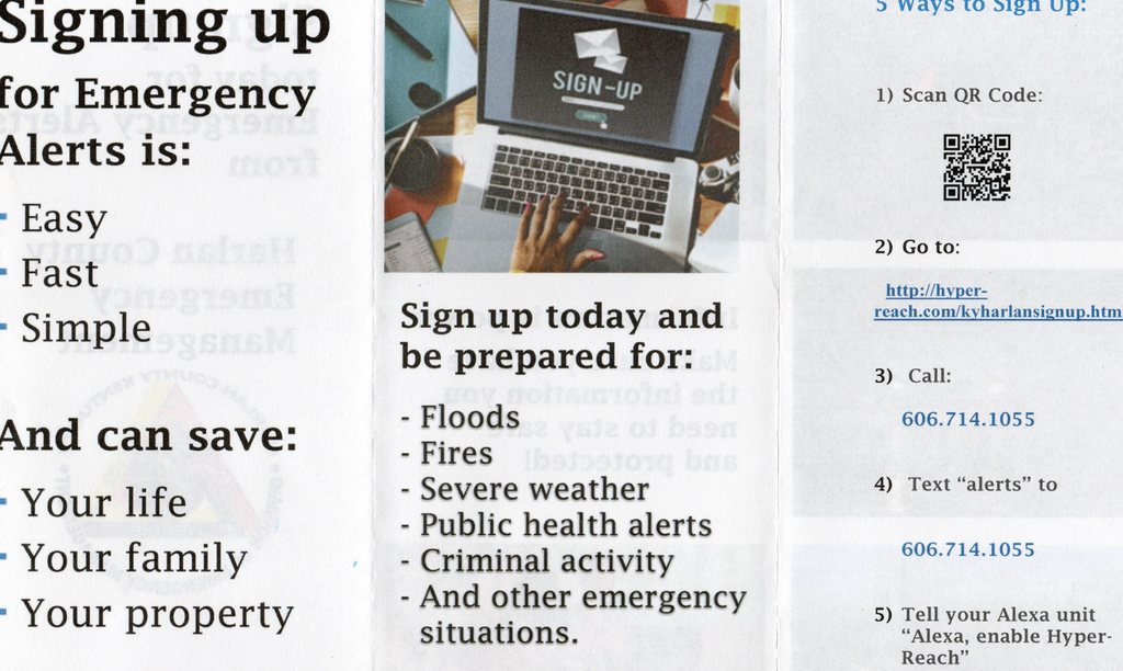 emergency alert