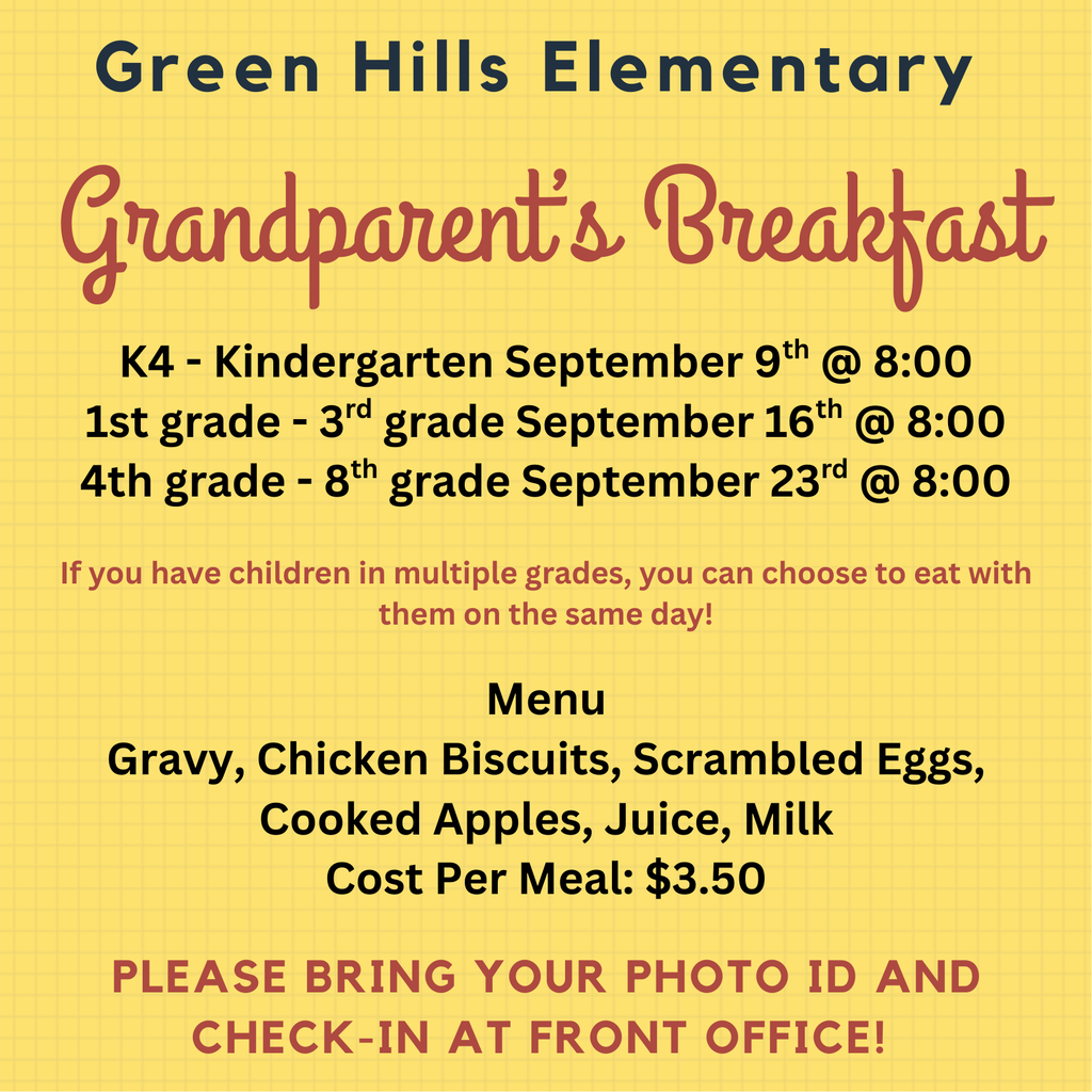 GHES Grandparent Breakfast