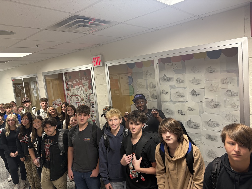Pictures of the windows and students working art class lately