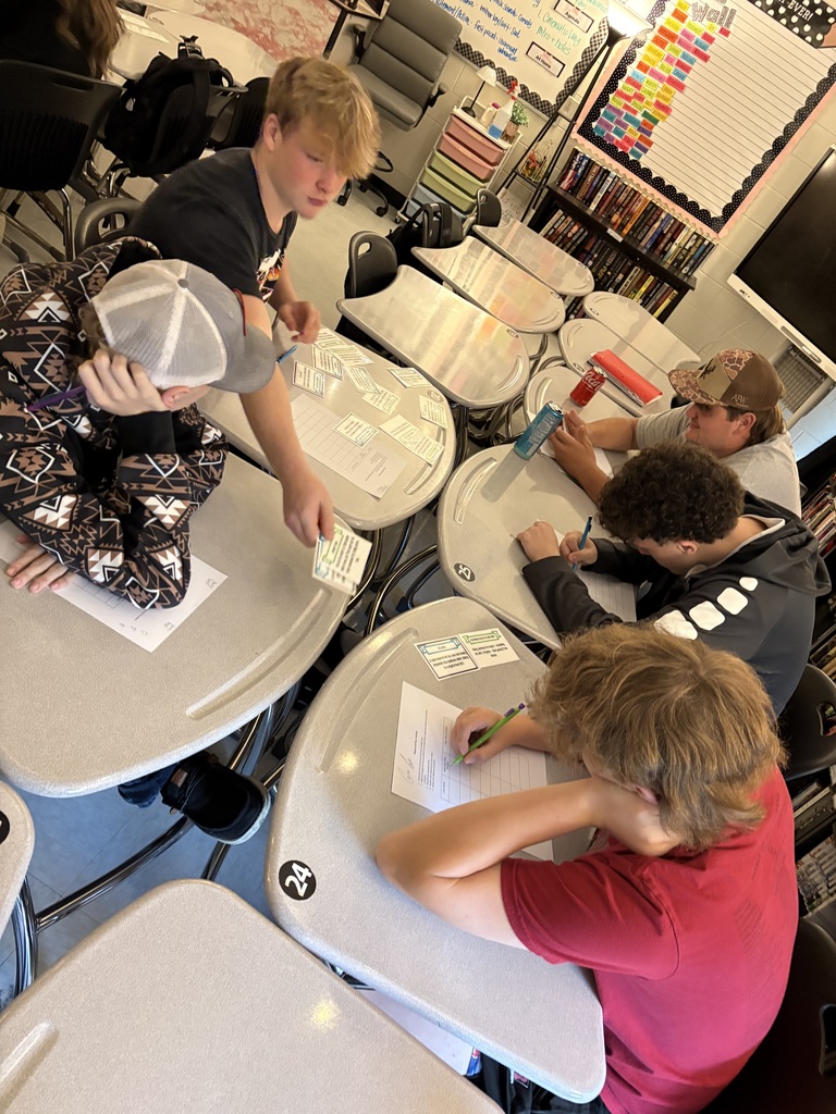 Pieces of Poe  Mrs. Mitchell's sophomore English classes examined author Edgar Allan Poe's perspective by matching his personal experiences and life events with the different stories and poems he wrote and reflecting on the connections they made. 