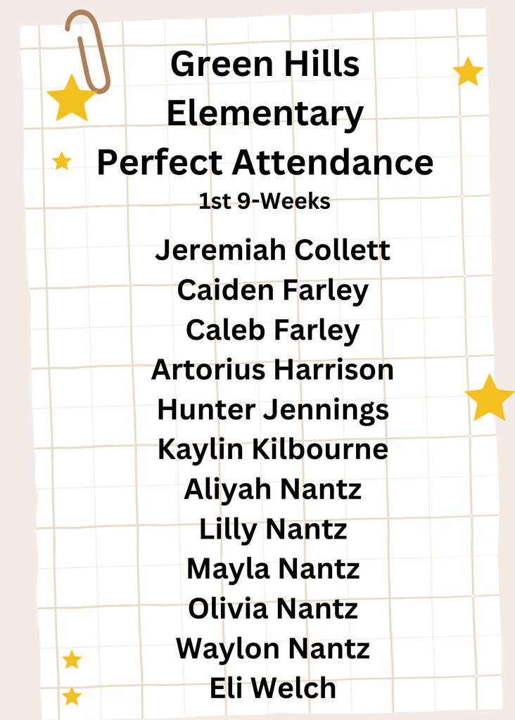 Perfect Attendance