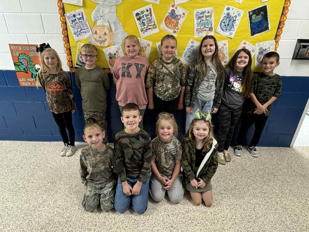 Tuesday, October 28th-Camo Day-Drugs can’t find me! Pictures