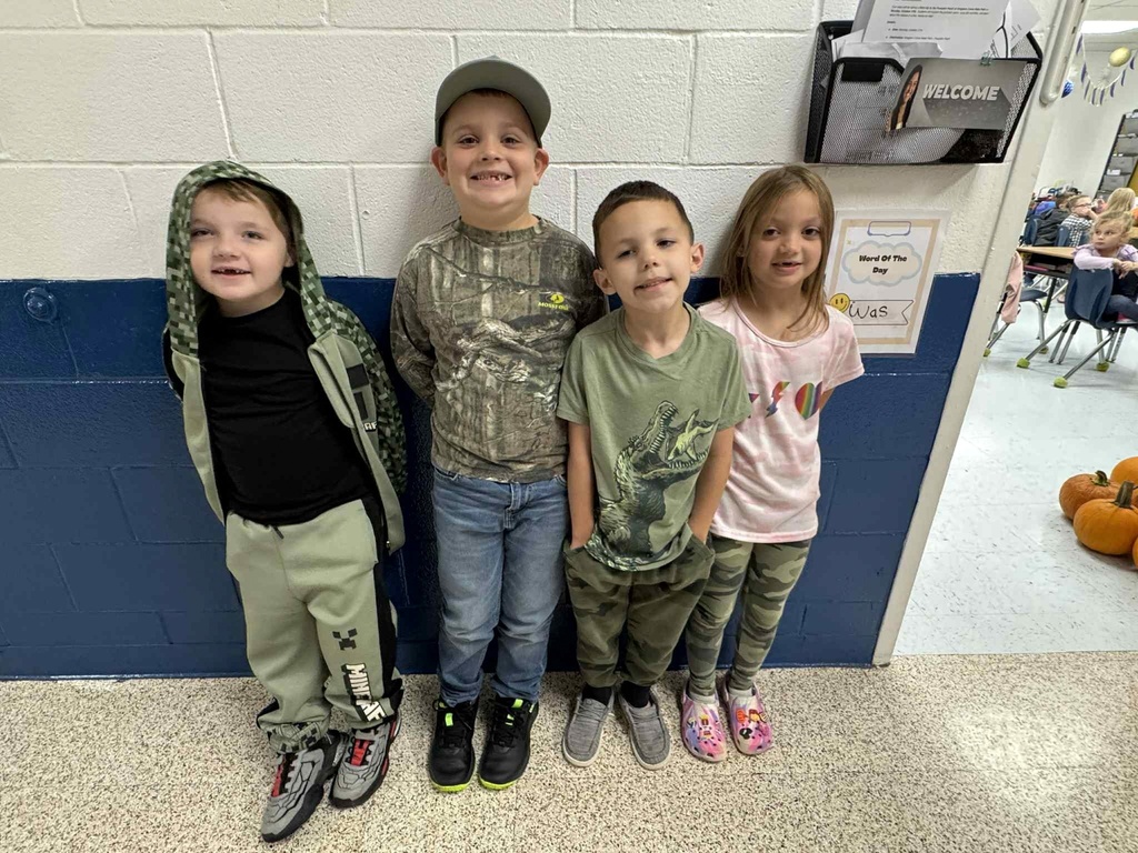 Tuesday, October 28th-Camo Day-Drugs can’t find me! Pictures