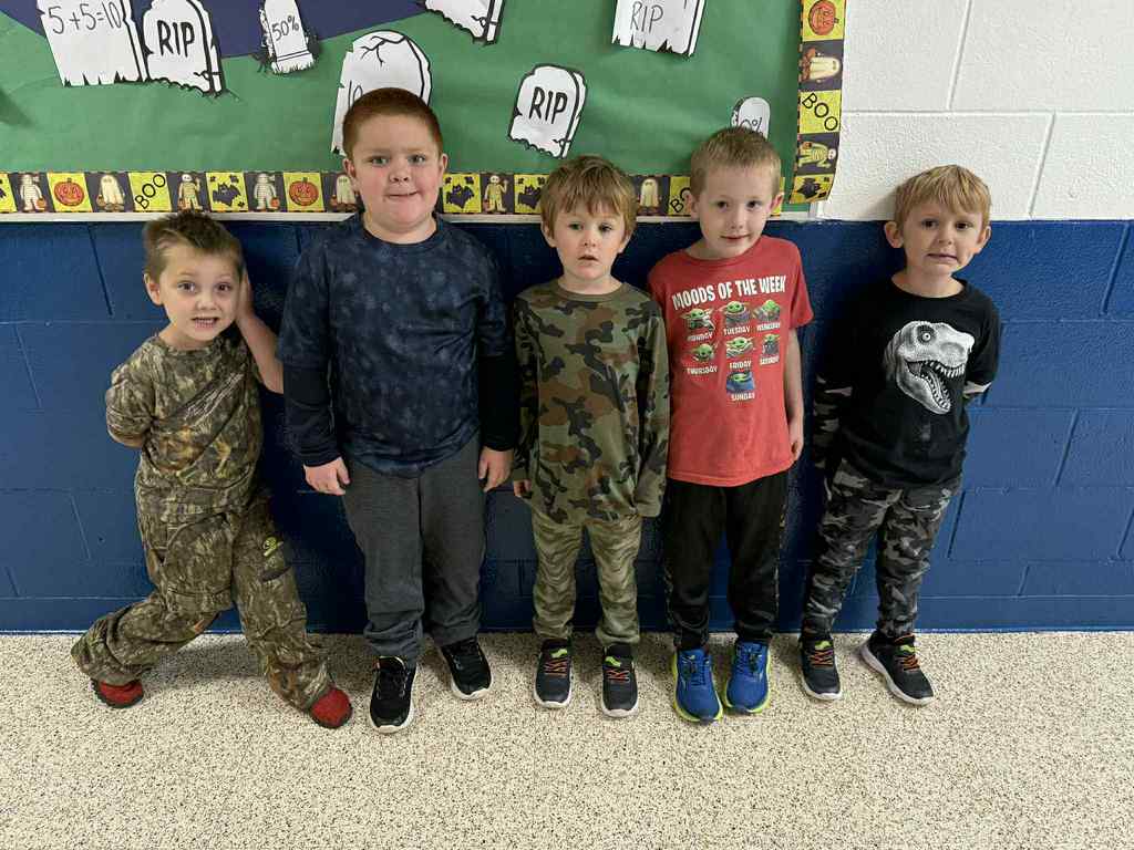 Tuesday, October 28th-Camo Day-Drugs can’t find me! Pictures
