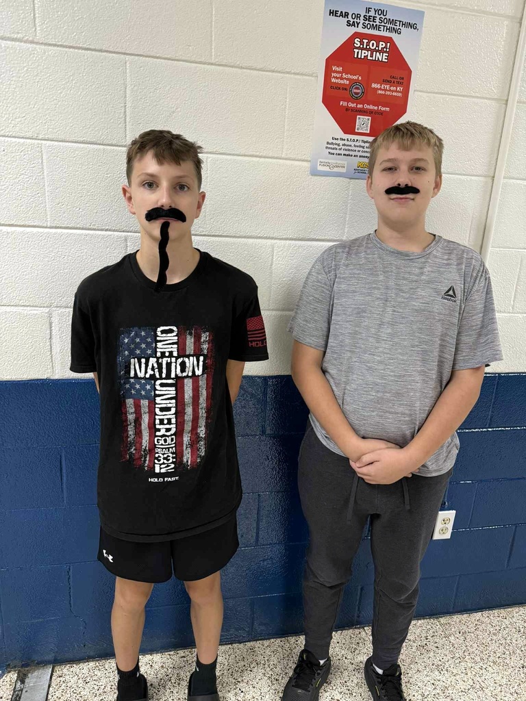 Thursday, October 30-WE MUSTACHE YOU NOT TO DO DRUGS!