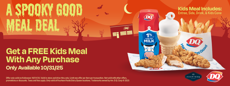 DQ  free kids meal with purchase
