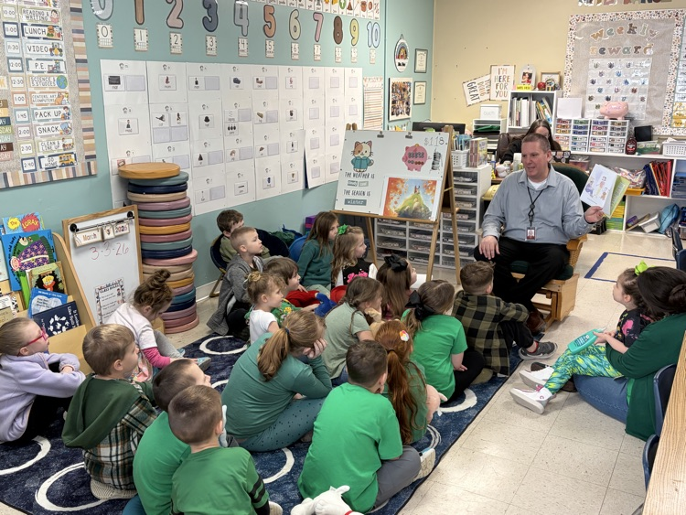 Thank you to our special guest readers Mr. Nicely, Mr. Belcher, and Mr. Howard for helping us celebrate Read Across America Week by sharing the joy of reading with our PreK–4th grade students!