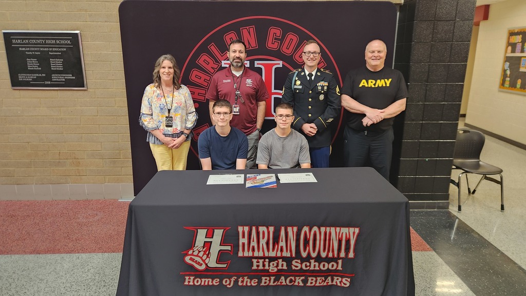 Congratulations to David and  Gary Lewis on their enlistment in the Army National Guard!