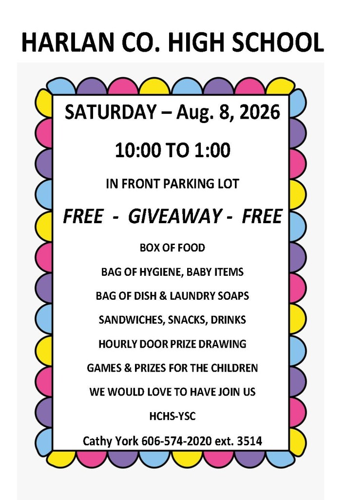 Giveaway HCHS 8/8/26