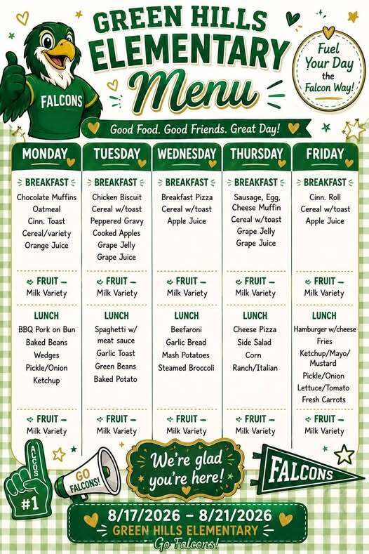 Lunch Menu