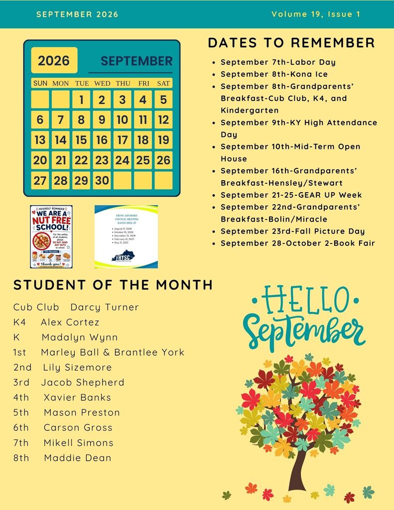 September newsletter