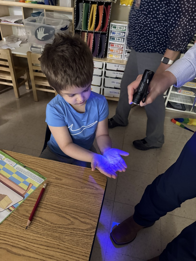 Kindergarten students learned the correct way to wash their hands during the 4-H program.