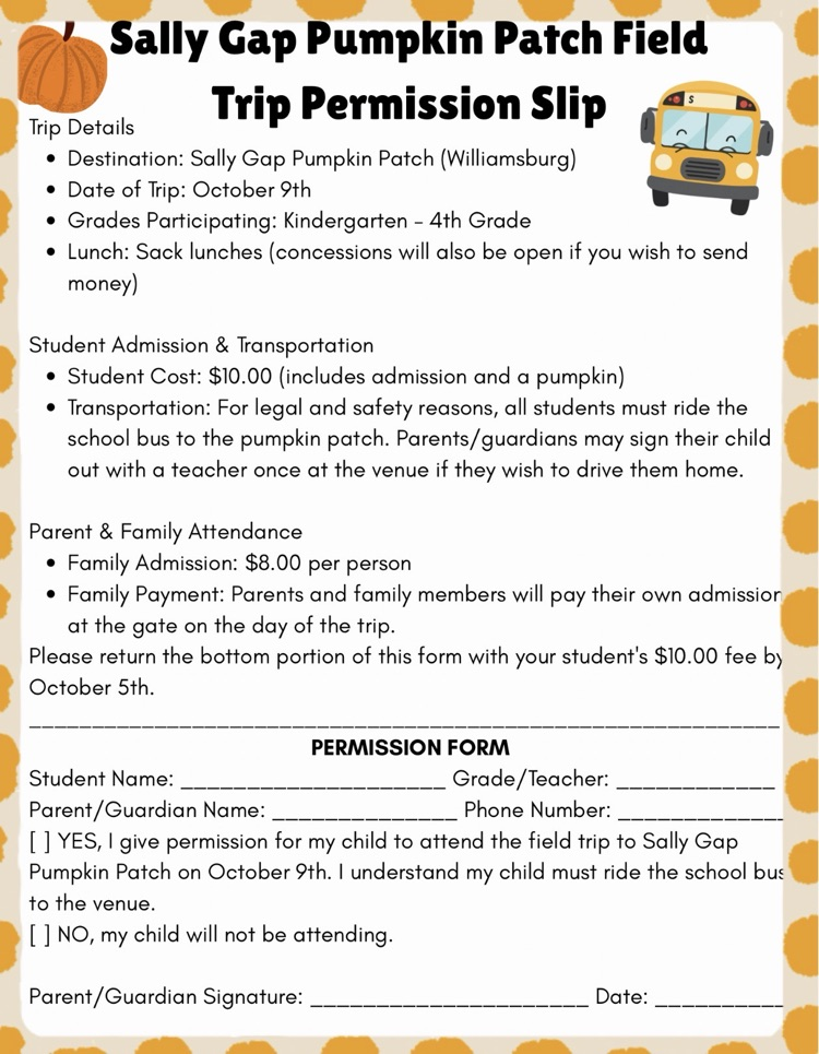 Permission slip