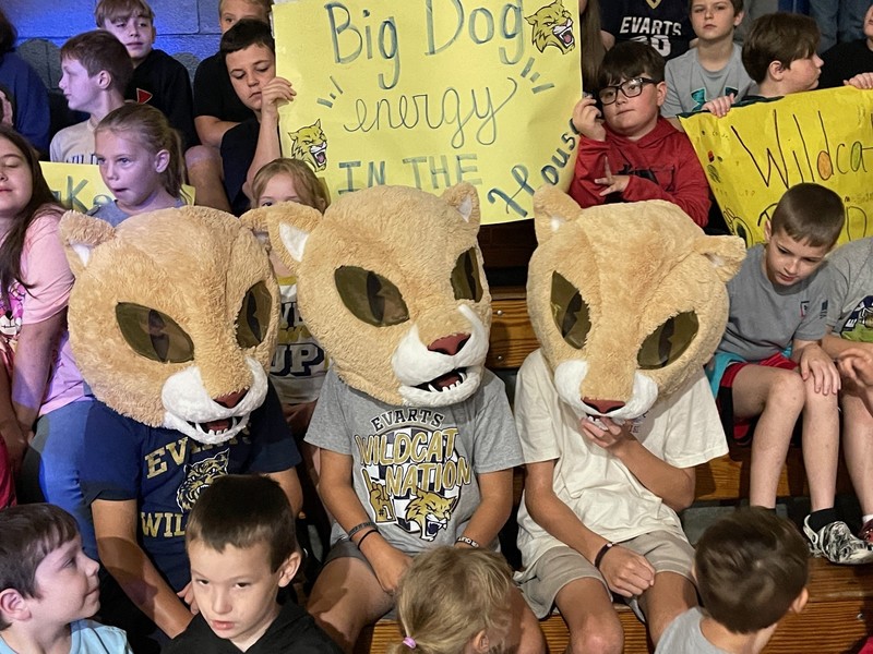 Wildcat spirit was on display for the principal announcement.