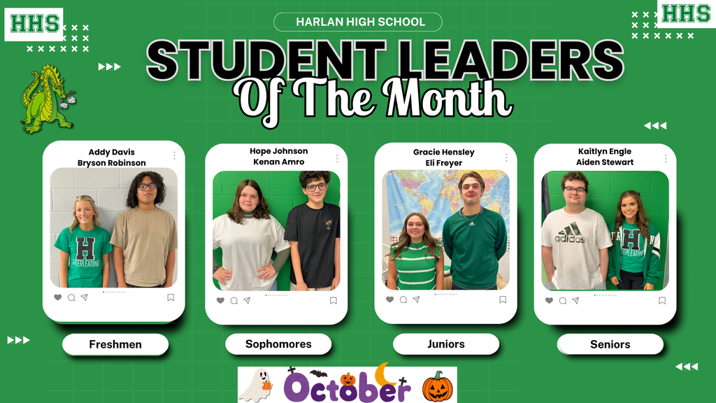 STUDENT LEADERS OF THE MONTH 