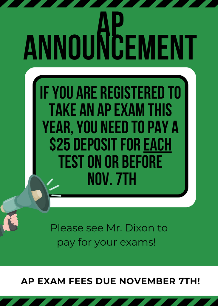 AP FEE ANNOUNCEMENT
