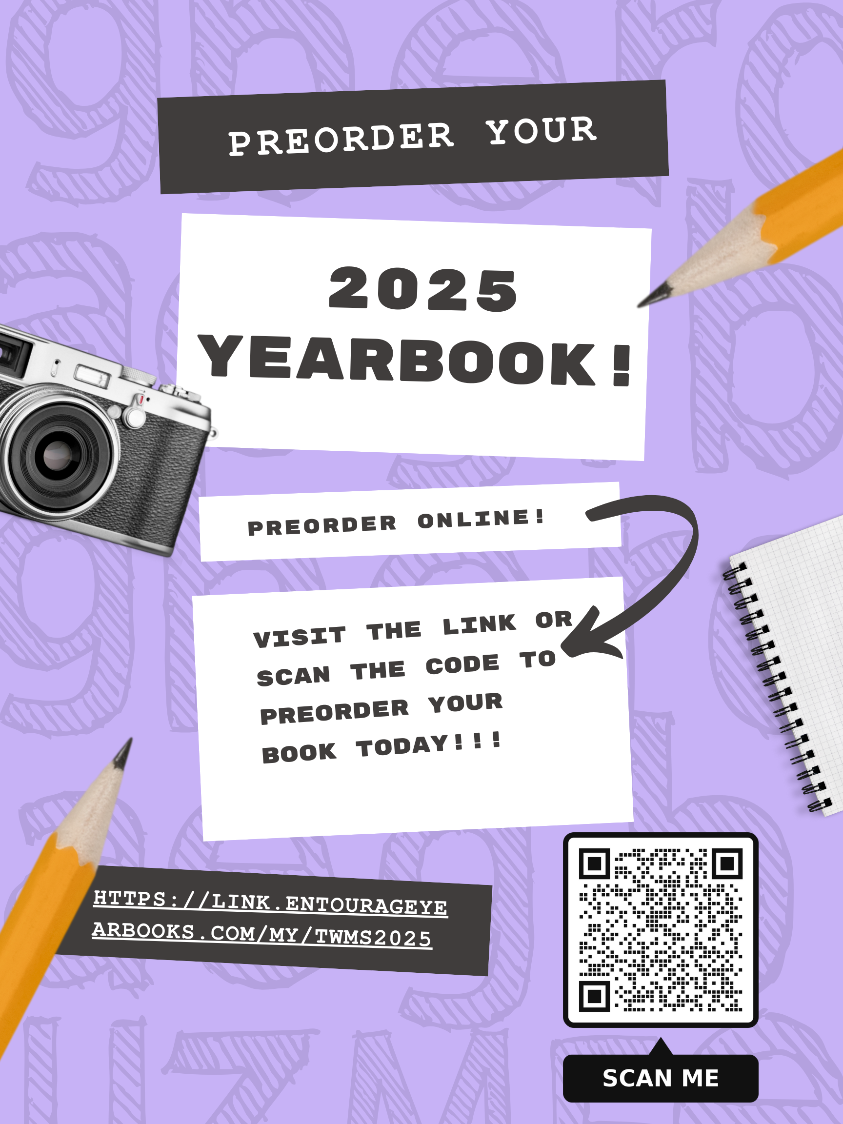 Preorder Your 2025 Yearbook! | Terrell Wells Middle School