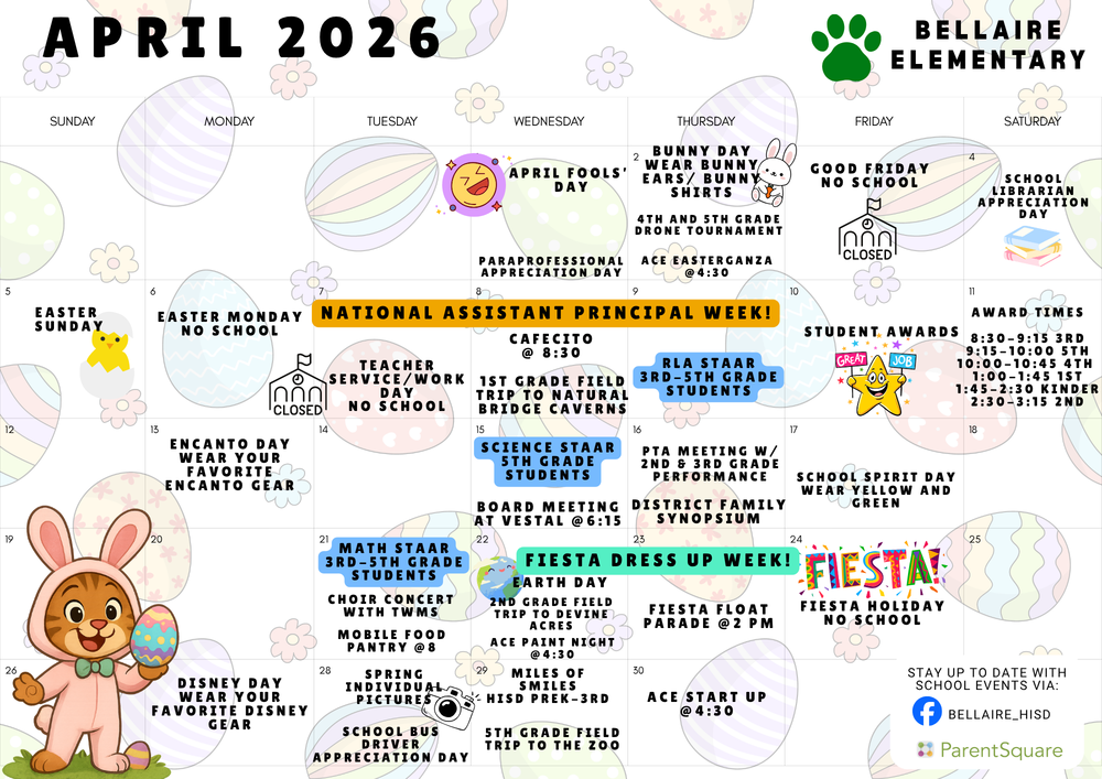 April Calendar