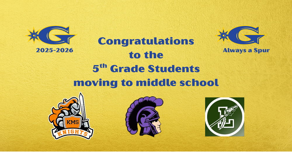 Congratulations 5th graders