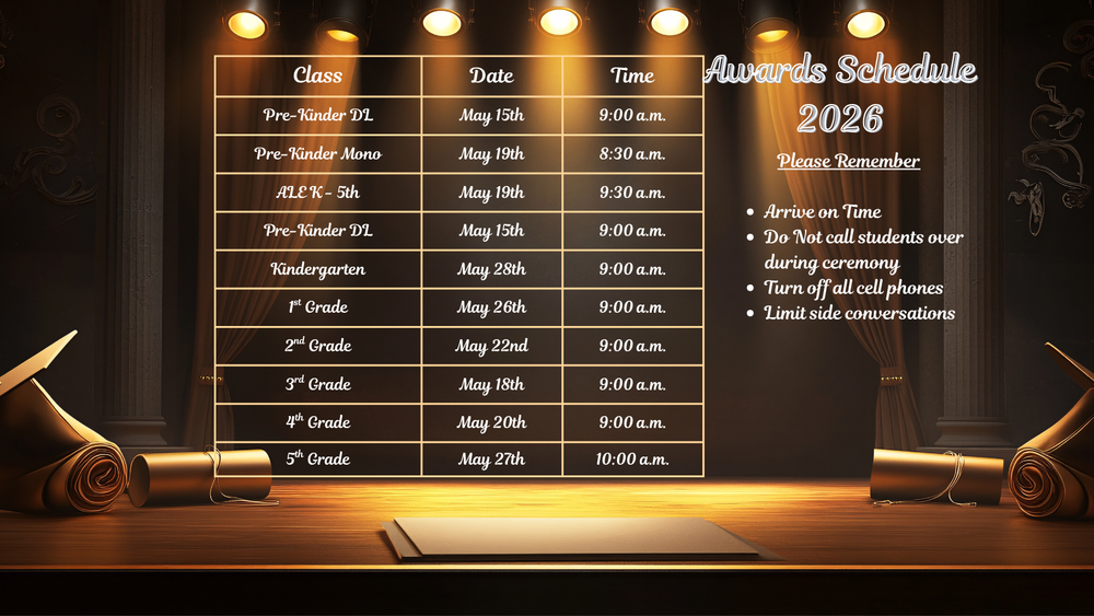 Awards Schedule