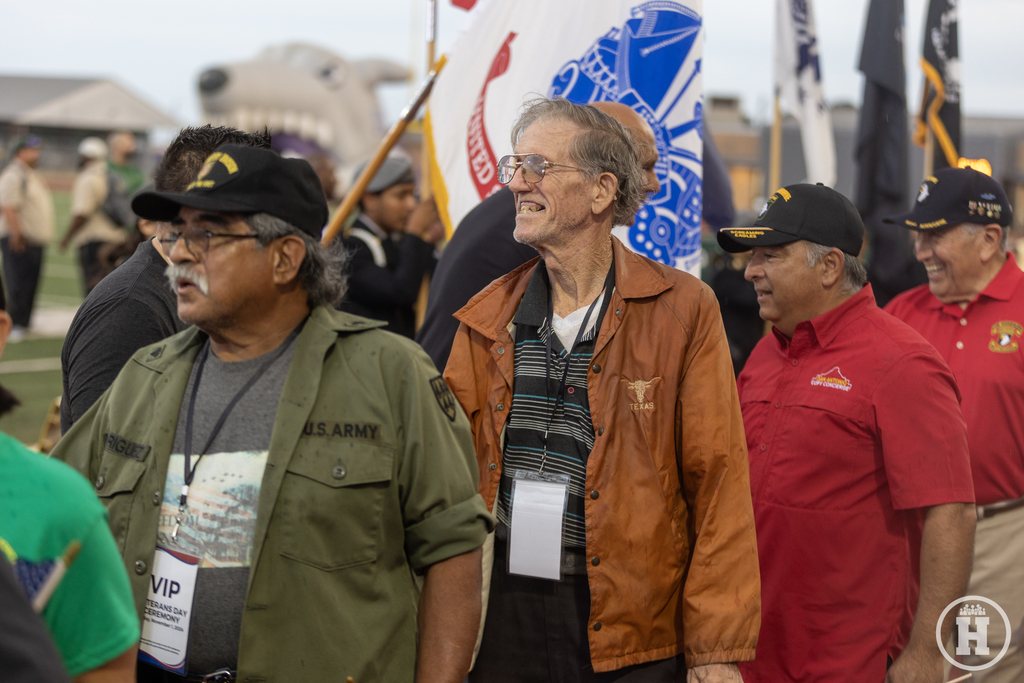 We honored our Veterans with a heartfelt ceremony at Harlandale Memorial Stadium during our last regular home game of the season. Thank you to all the veterans who joined us—your service means the world to our community!