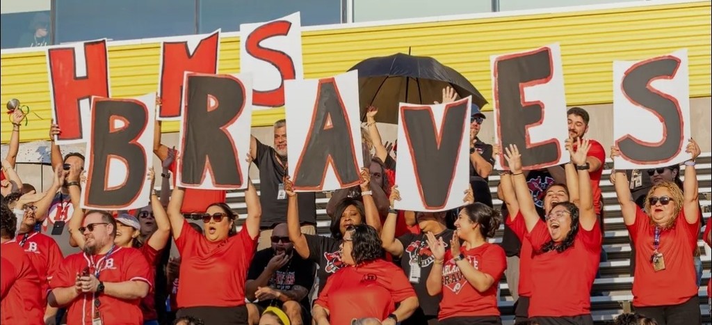 Picture of HMS Braves at the 2025 HISD Convocation