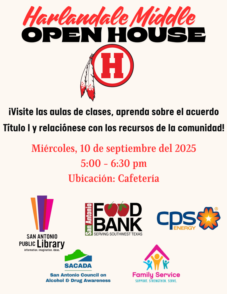 HMS Open House - Sept. 10 from 5:00-6:30pm